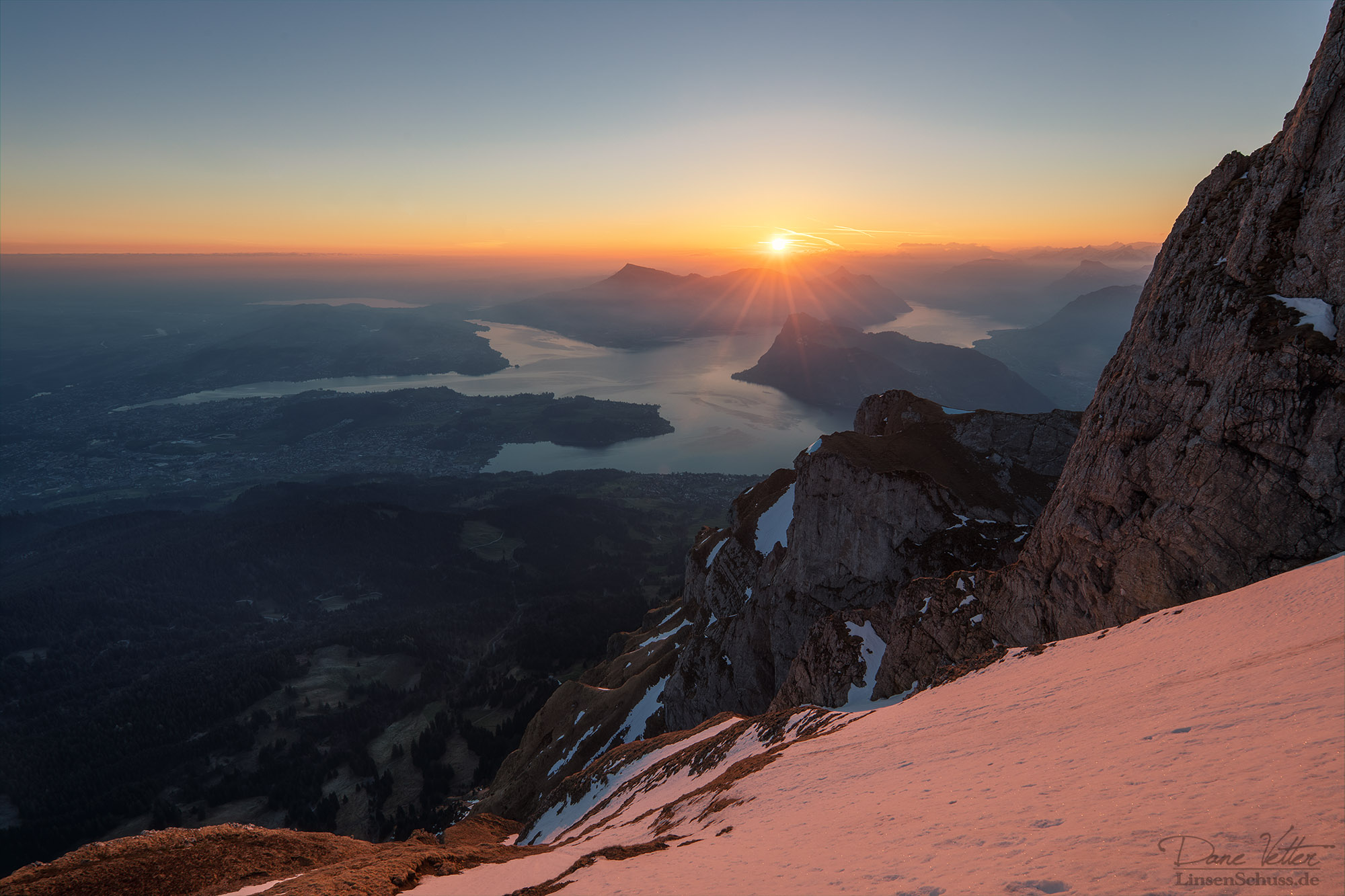 Sonnenaufgang auf dem Pilatus